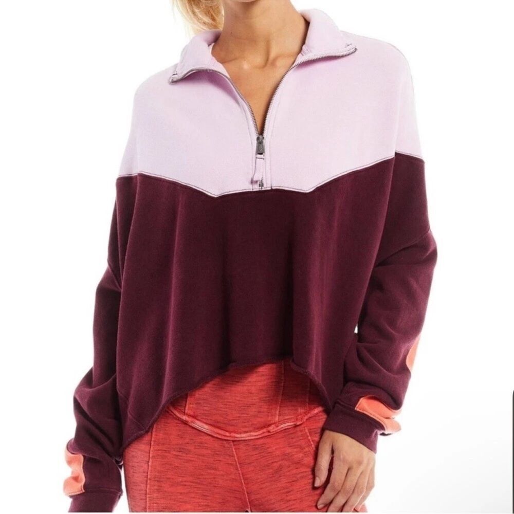 Free People Movement Women's Split Second Half Zip Pullover Relaxed Fit Size XS - Picture 2 of 12